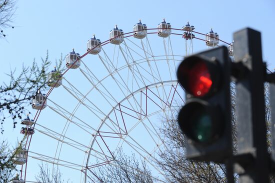 A Ferris wheel at the All-Russian Exhibition Center