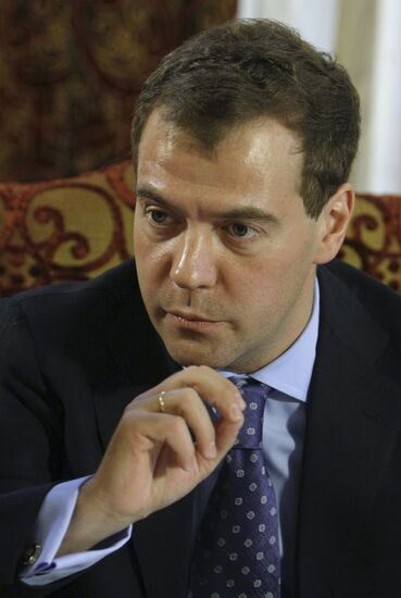 Dmitry Medvedev meeting with activists of A Just Russia party