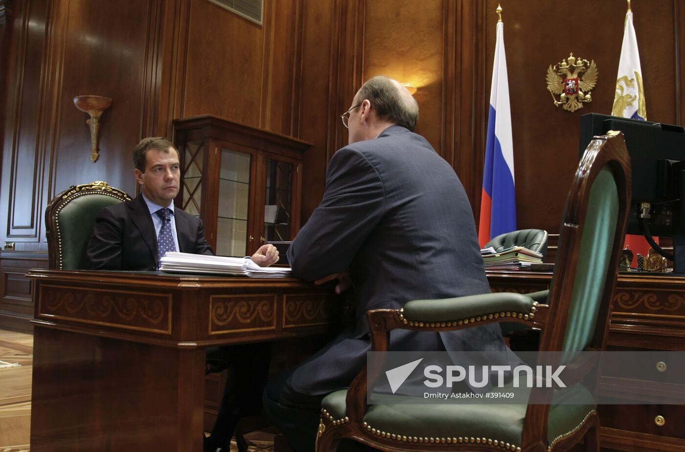 Dmitry Medvedev meeting with Mikhail Mokretsov