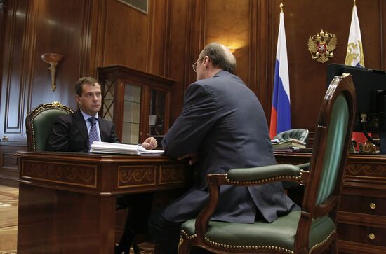 Dmitry Medvedev meeting with Mikhail Mokretsov