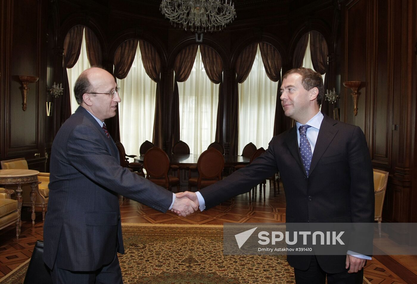 Dmitry Medvedev meeting with Mikhail Mokretsov