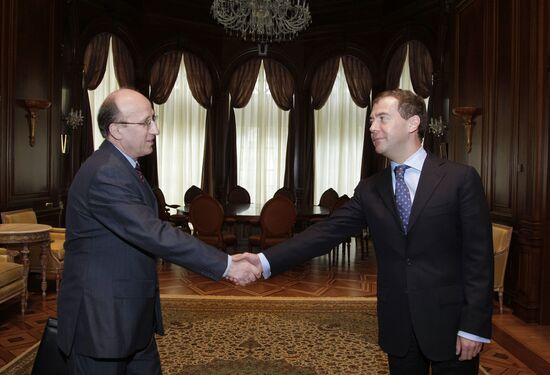 Dmitry Medvedev meeting with Mikhail Mokretsov