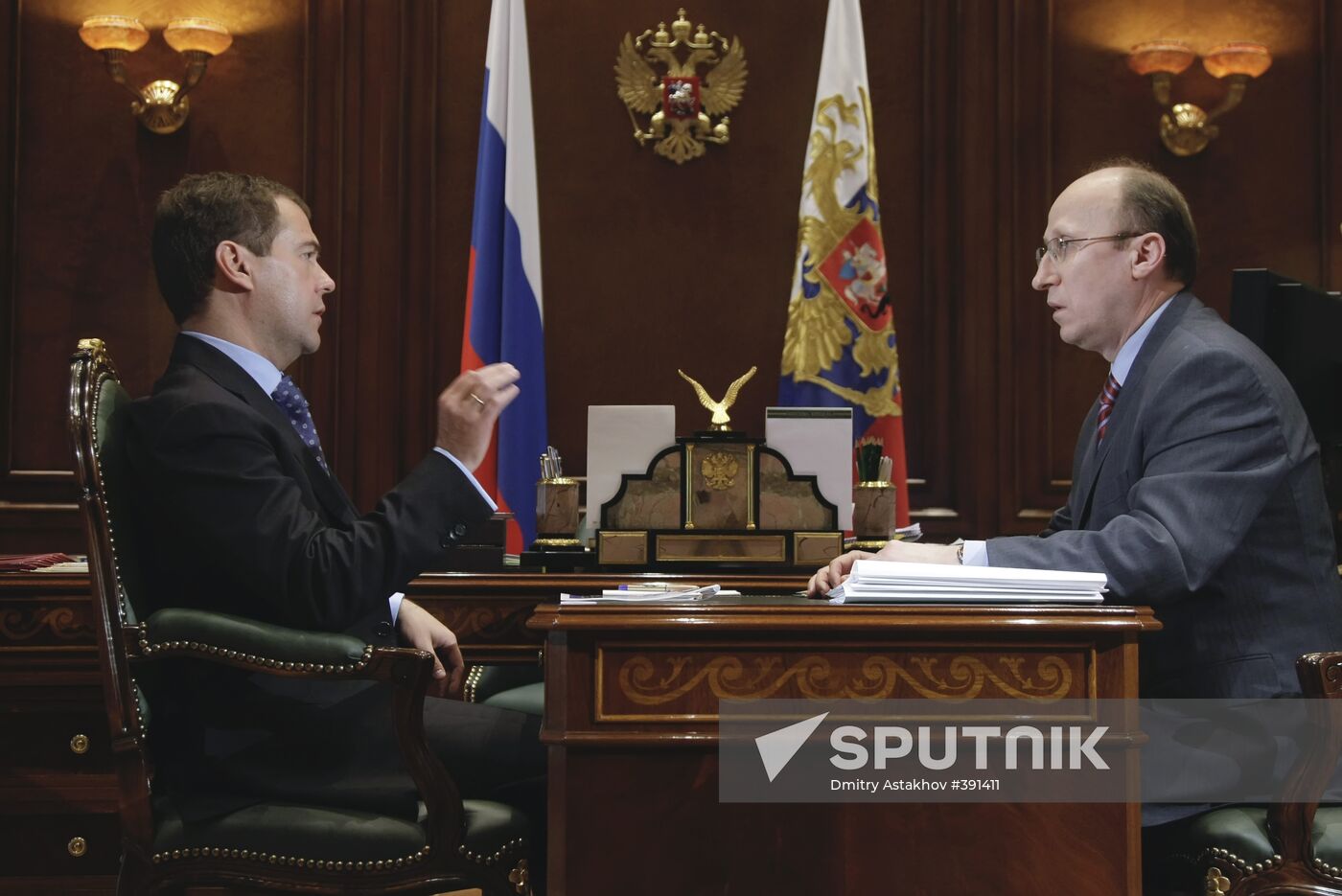 Dmitry Medvedev meeting with Mikhail Mokretsov