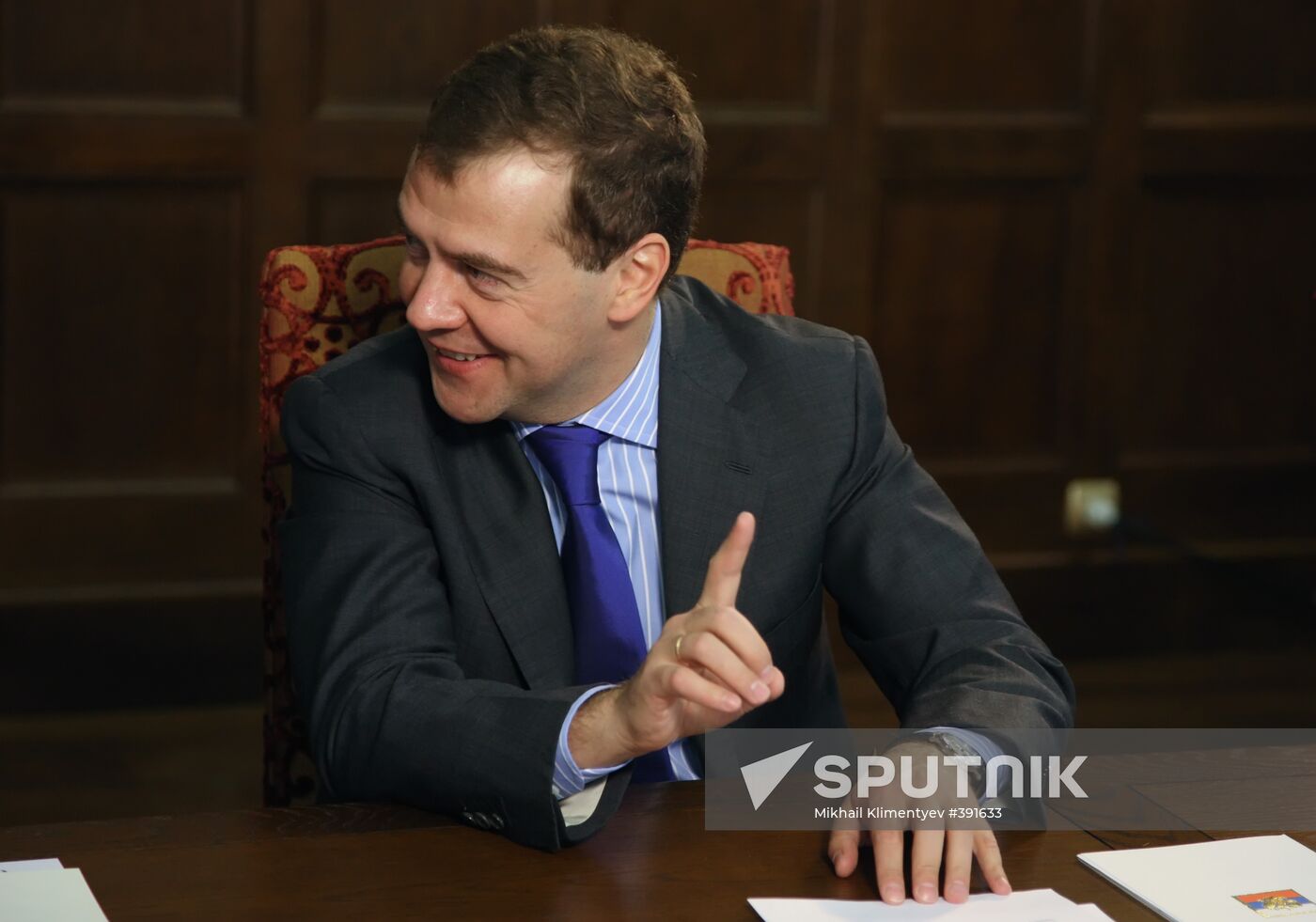 President Medvedev held a number of meetings on May 6, 2009.