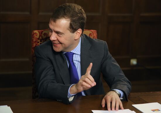 President Medvedev held a number of meetings on May 6, 2009.