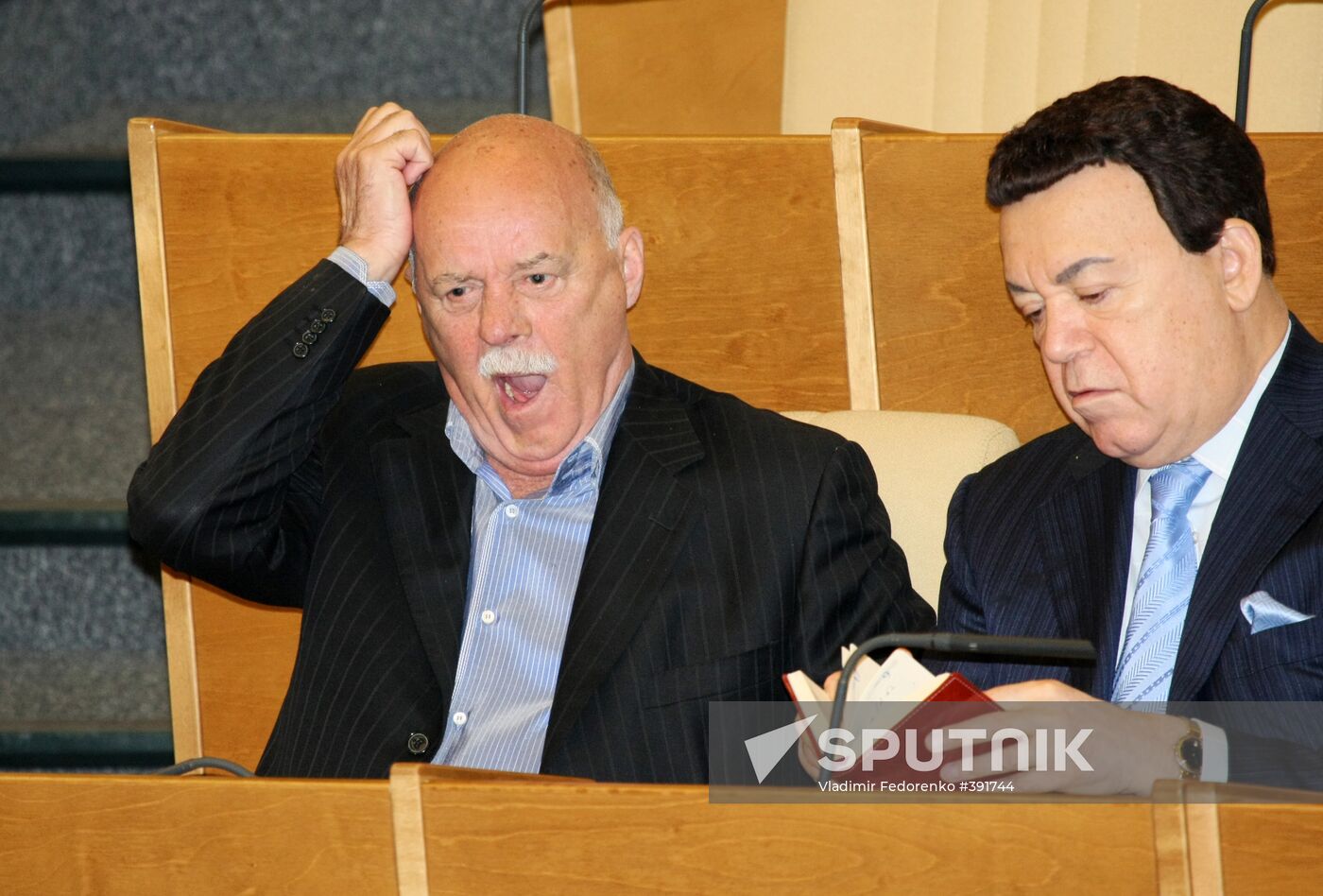 Stanislav Govorukhin and Iosif Kobzon