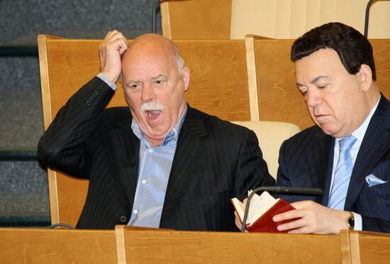 Stanislav Govorukhin and Iosif Kobzon