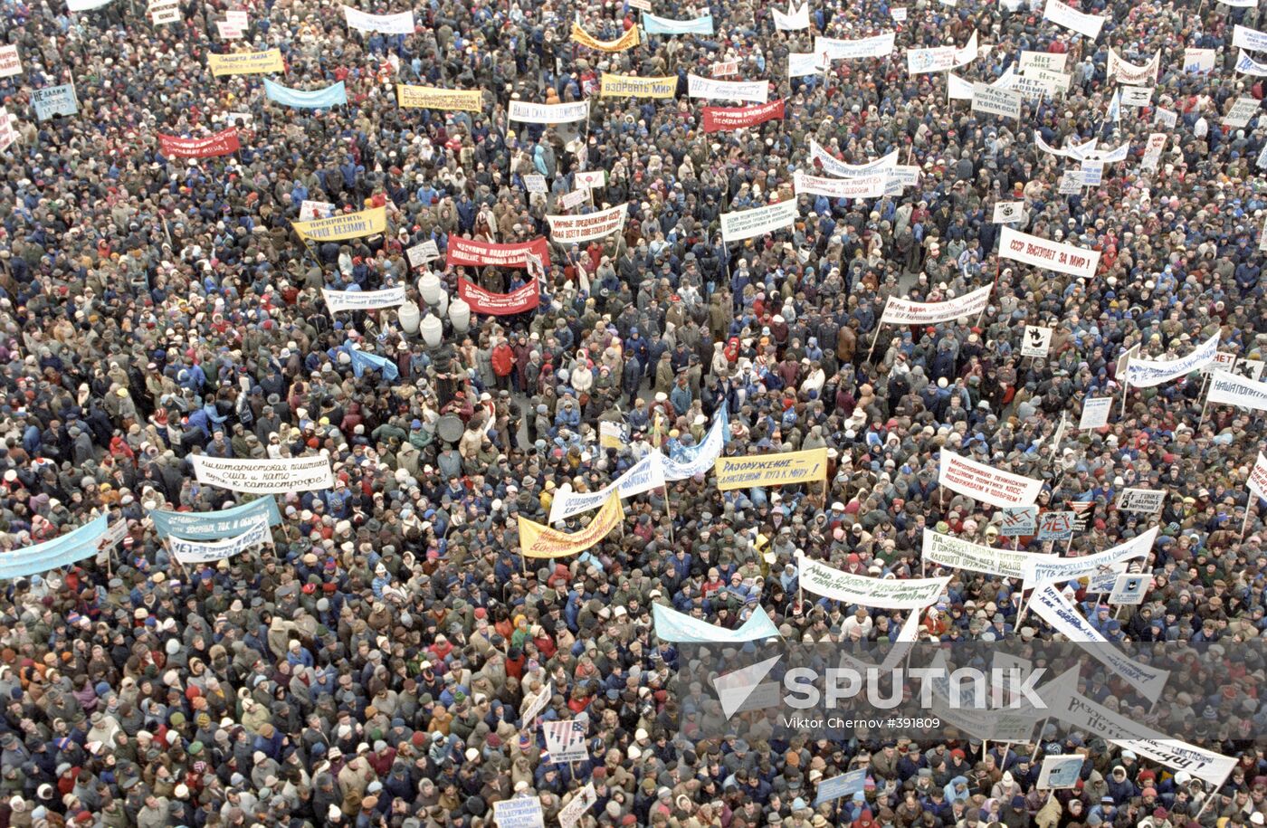 Anti-war protest in Moscow