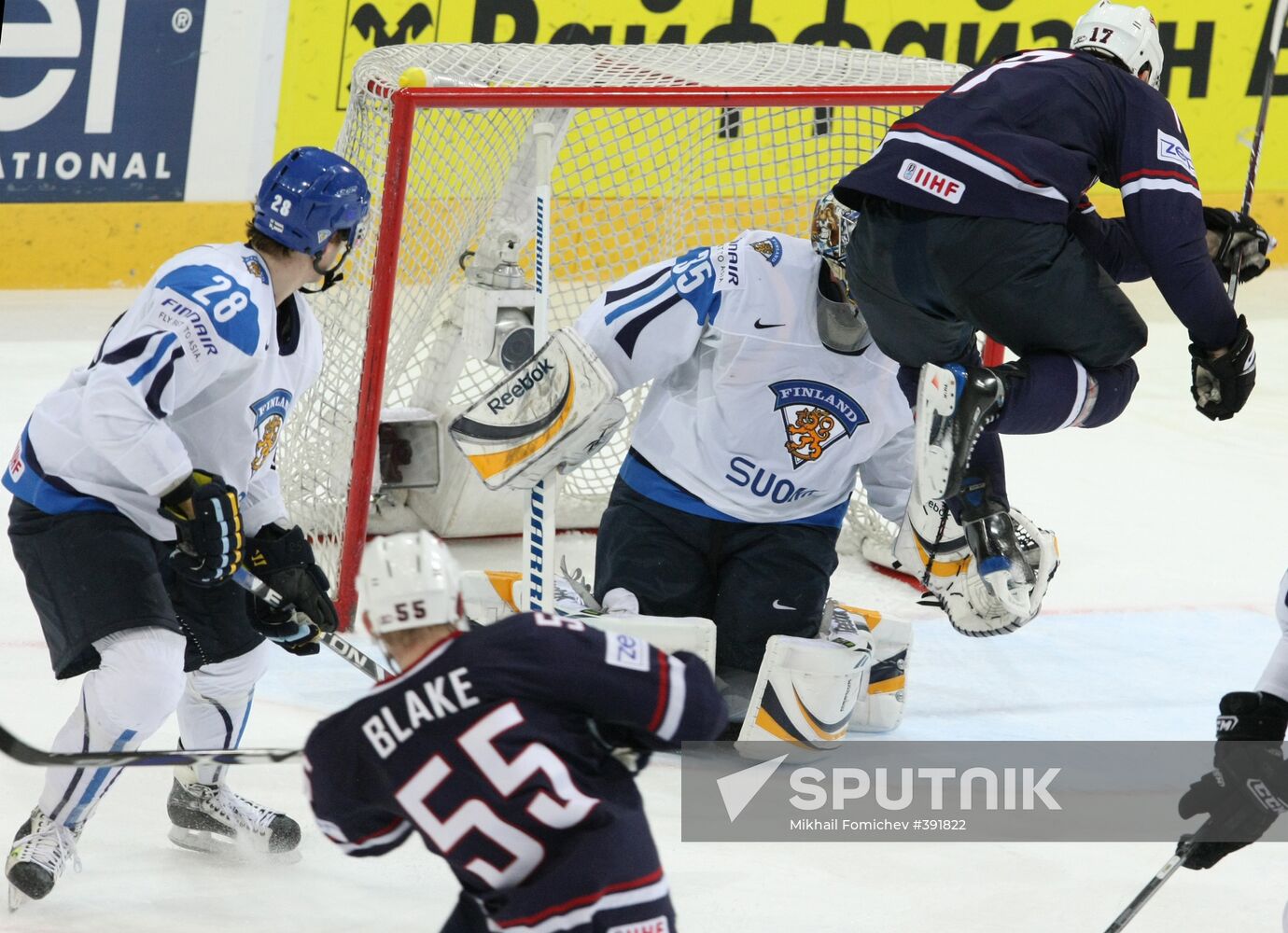 2009 IIHF Championships. Quarterfinals. Finland vs. USA