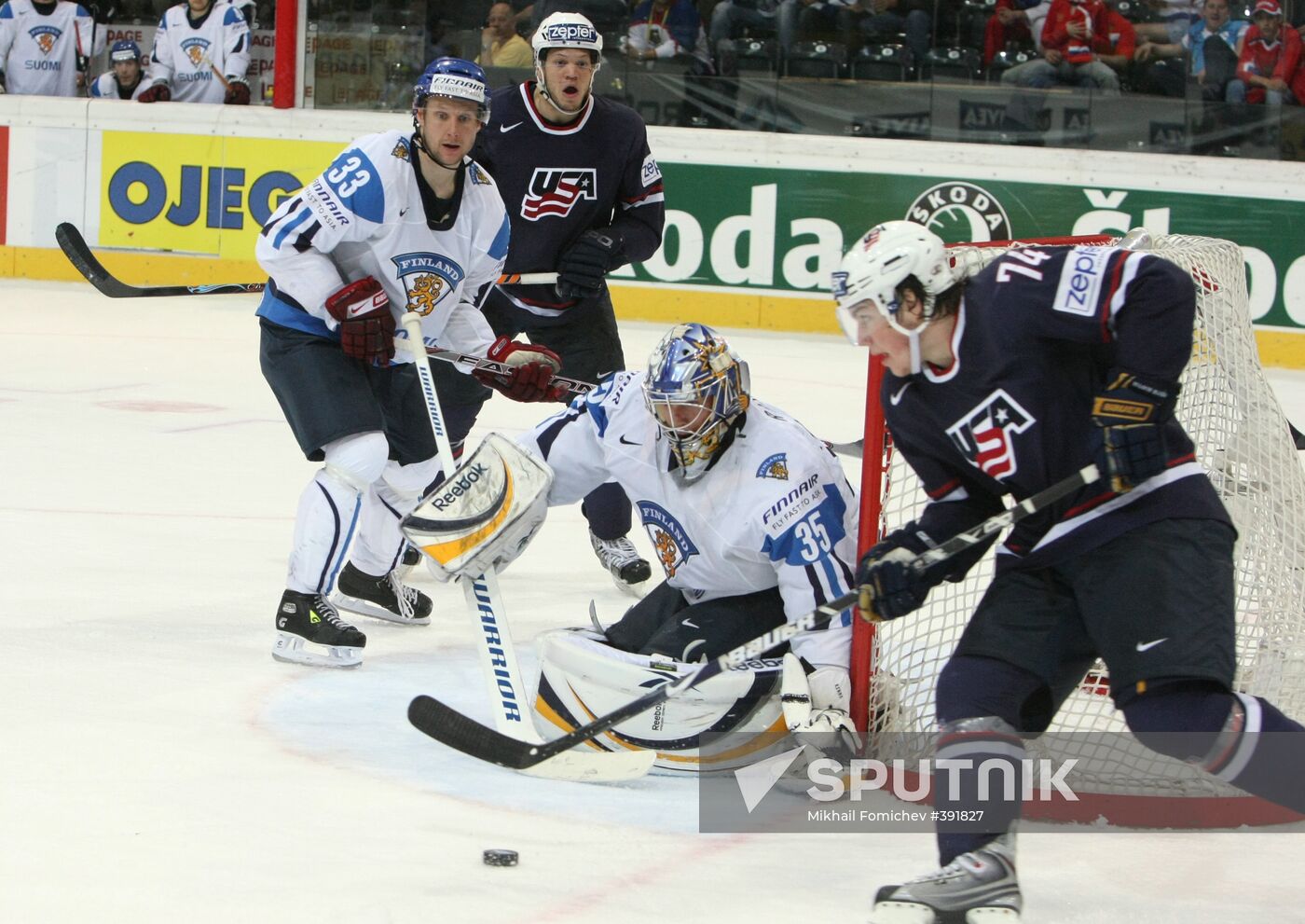 2009 IIHF World Championships, Quarterfinals. Finland vs. USA