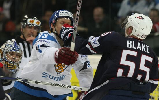 2009 IIHF World Championships, Quarterfinals. Finland vs. USA