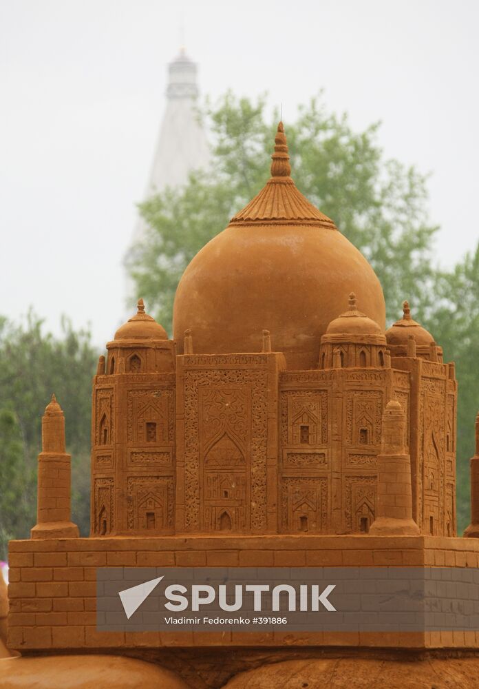 International sand sculpture contest in Kolomenskoye