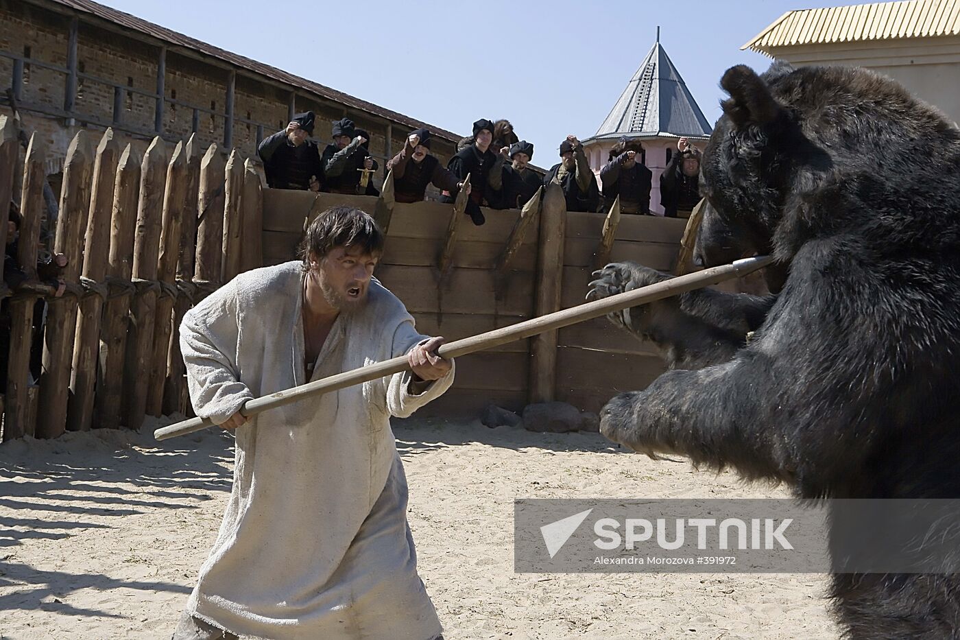 Shooting of "Tsar" by Pavel Lungin