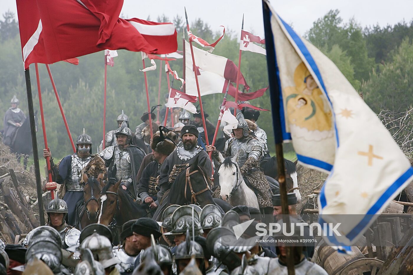 Shooting of "Tsar" by Pavel Lungin