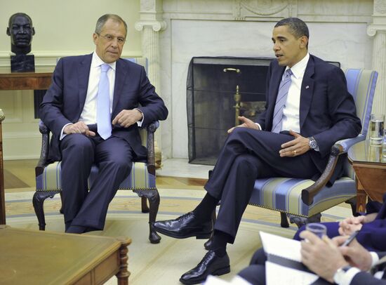 Sergei Lavrov meeting with Barack Obama