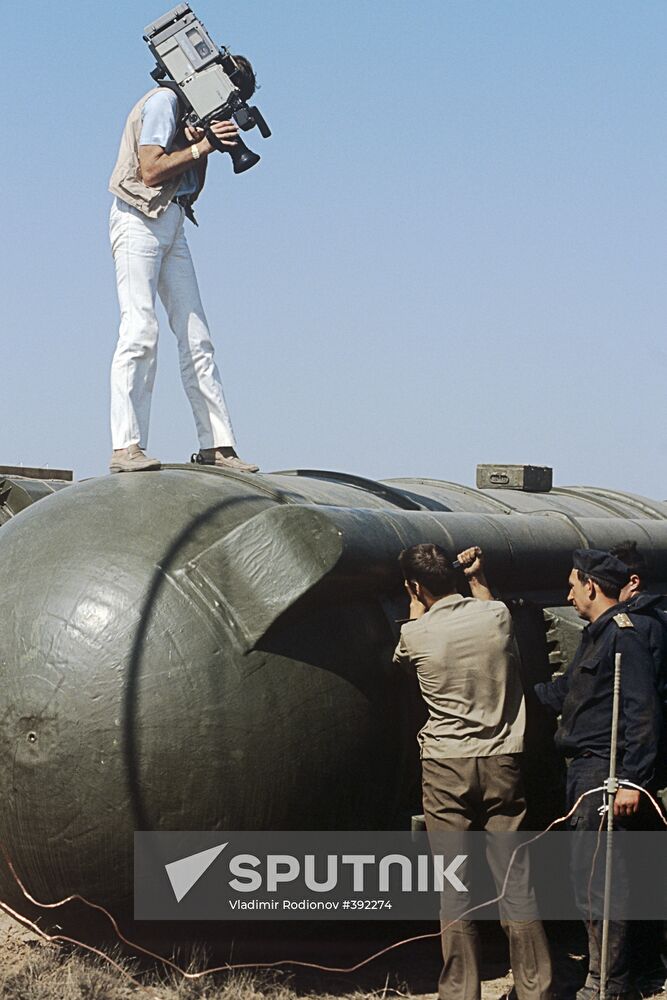 Preparing to blow up RSD-10 missiles