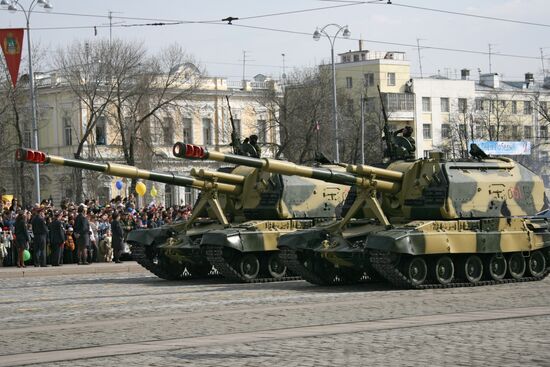 Victory Day parade in Yekaterinburg