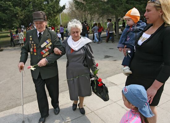 Victory Day festivities in Novosibirsk