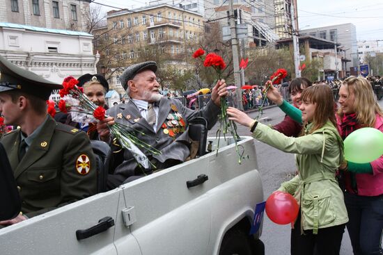 Victory Day celebrations in Krasnoyarsk