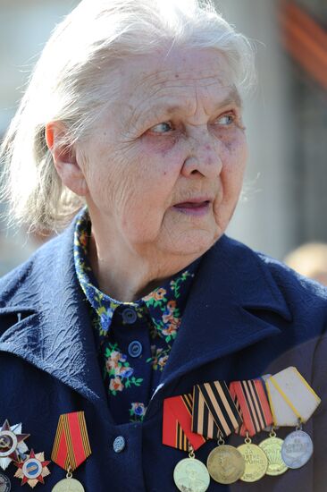 WWII veterans meet in Gorki Park