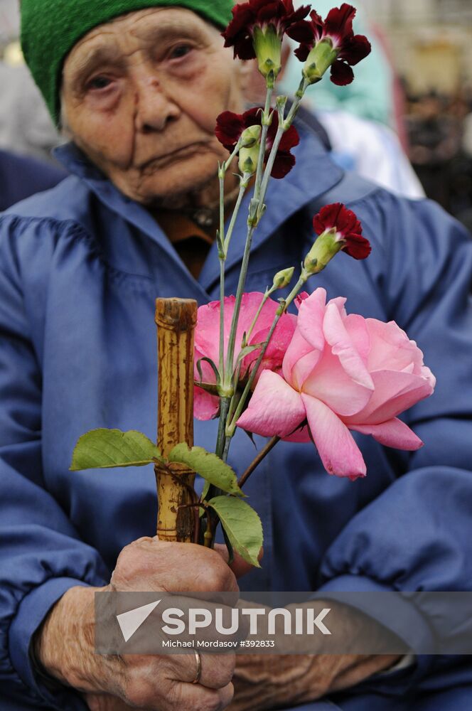 Victory Day celebrations in Abkhazia