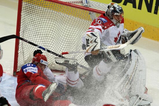 2009 World Ice Hockey Championship final. Russia 2-1 Canada