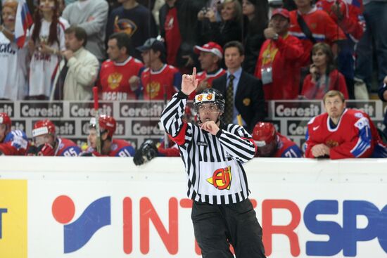 2009 World Ice Hockey Championship final. Russia 2-1 Canada