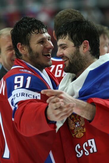 2009 World Ice Hockey Championship final. Russia 2-1 Canada