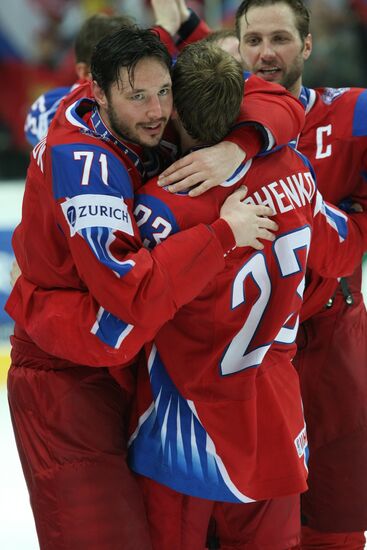 2009 World Ice Hockey Championship final. Russia 2-1 Canada
