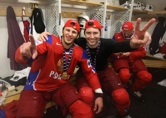 2009 World Ice Hockey Championship final. Russia 2-1 Canada