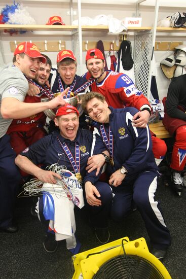 2009 World Ice Hockey Championship final. Russia 2-1 Canada