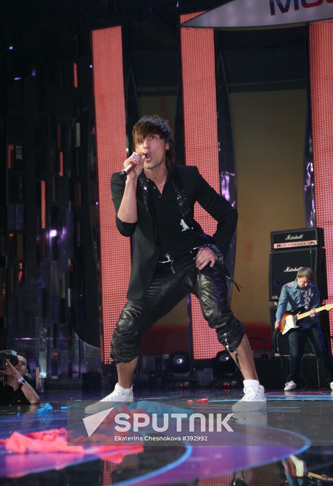 Eurovision 2008 winner Dima Bilan of Russia