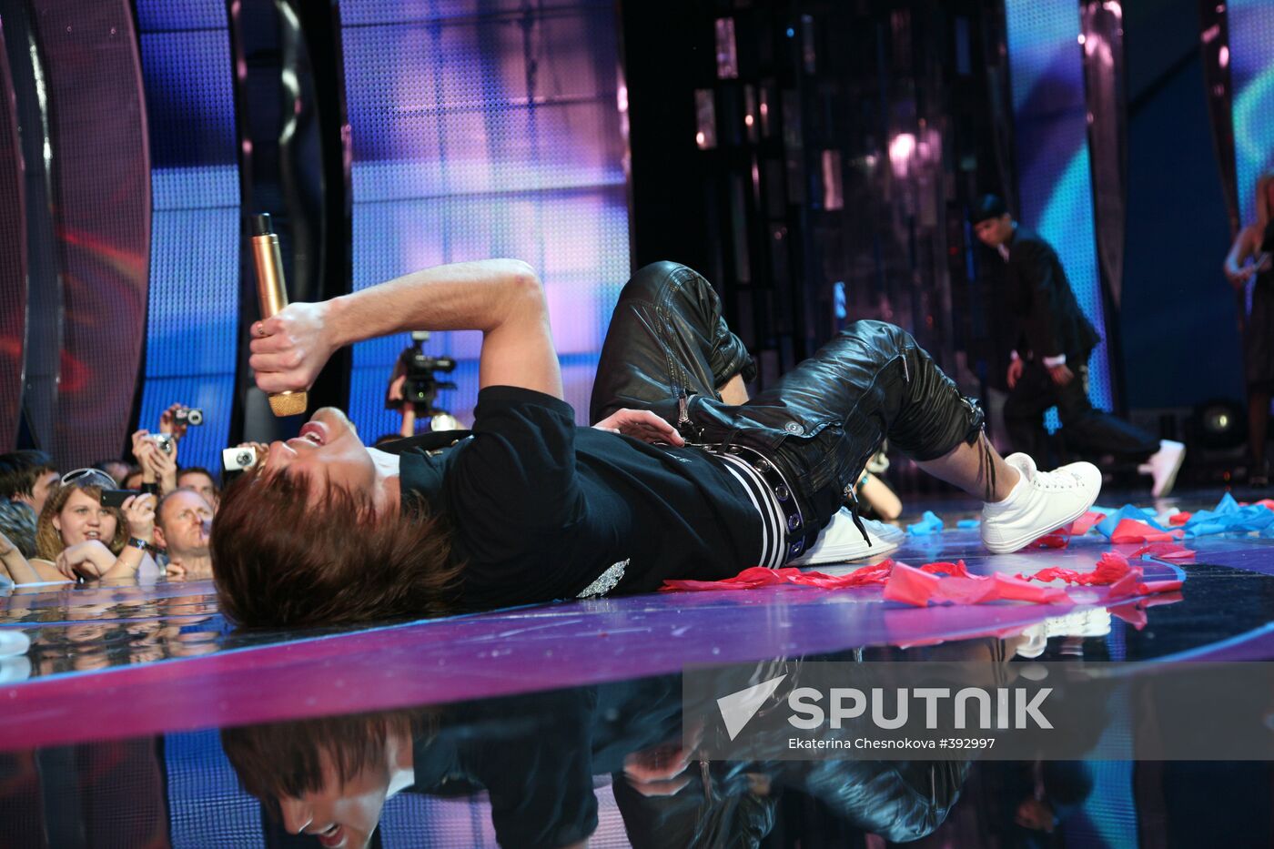 Eurovision 2008 winner Dima Bilan of Russia