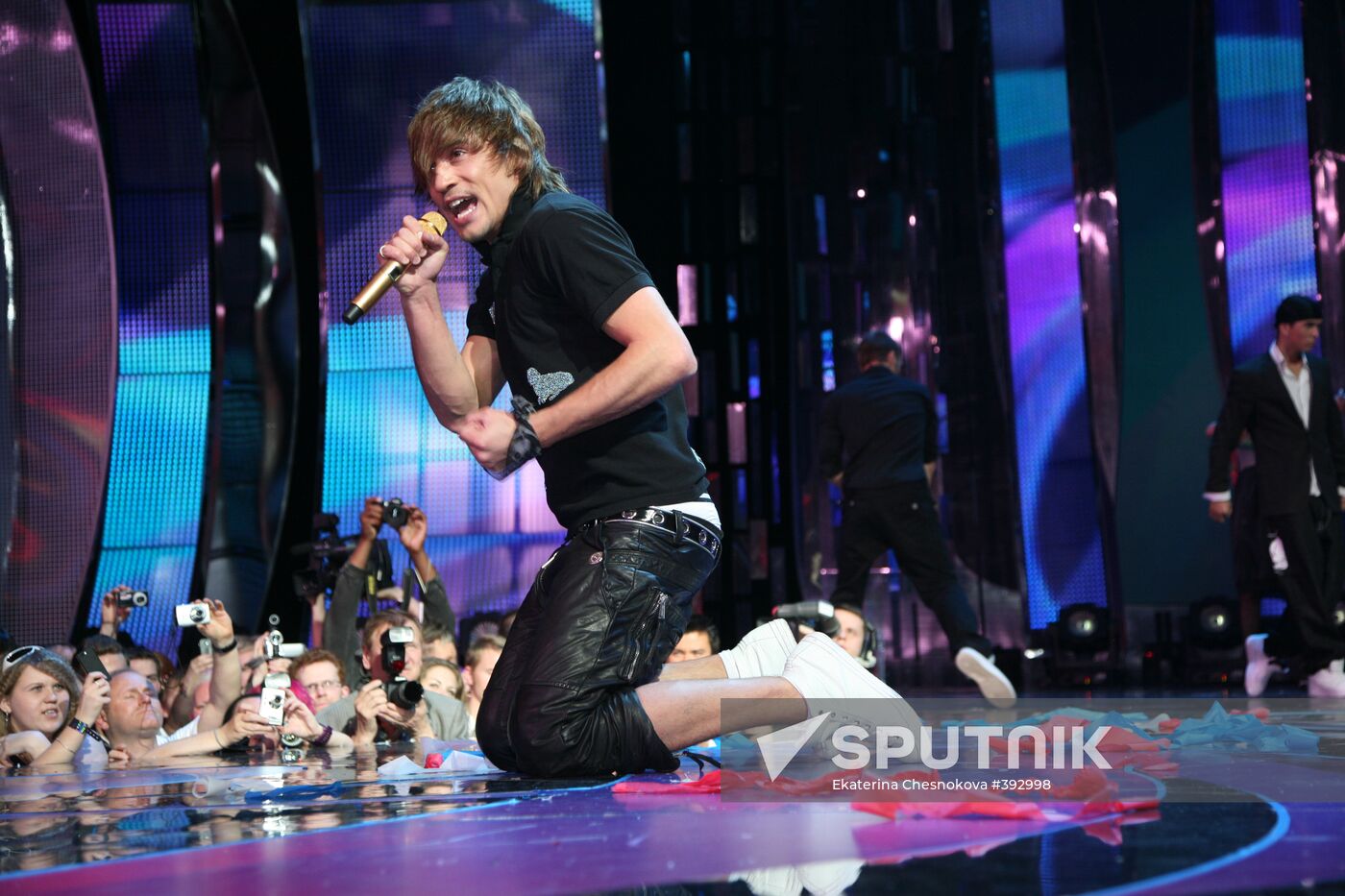 Eurovision 2008 winner Dima Bilan of Russia