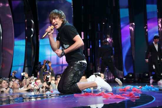 Eurovision 2008 winner Dima Bilan of Russia