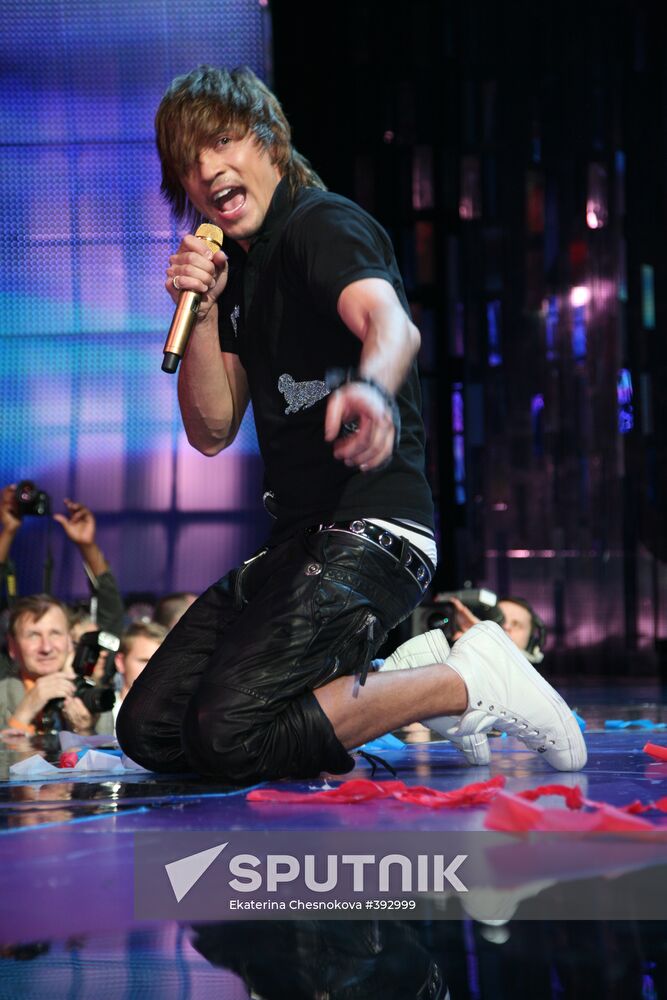 Eurovision 2008 winner Dima Bilan of Russia