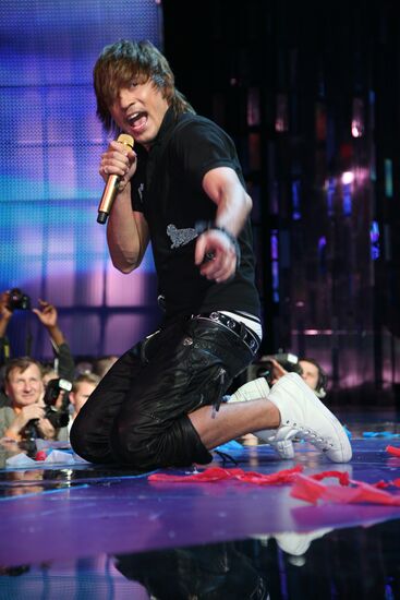 Eurovision 2008 winner Dima Bilan of Russia