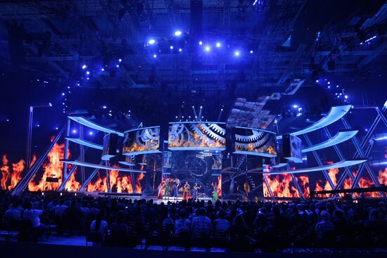 Eurovision 2009. First semifinal qualifier's first rehearsal
