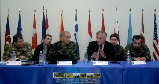 News conference on NATO exercises in Georgia