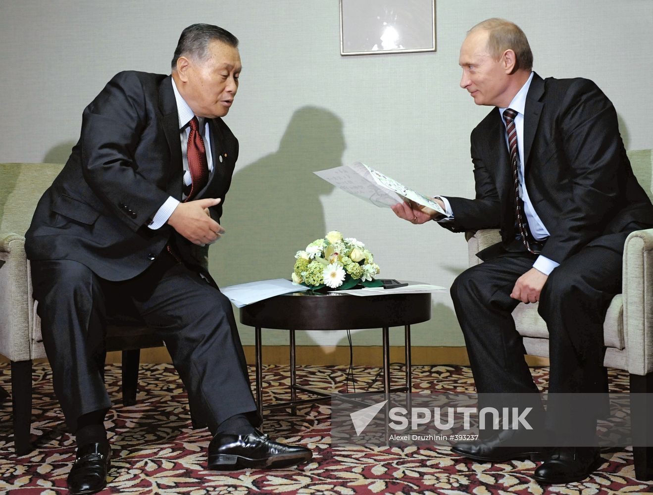 Prime Minister Vladimir Putin visiting Japan
