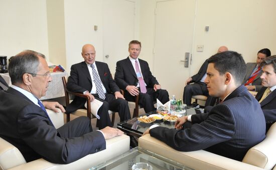 Sergei Lavrov meeting with David Milliband