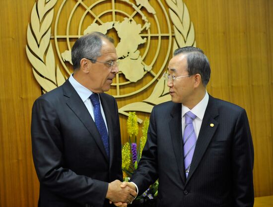 Sergei Lavrov meeting with Ban Ki-moon