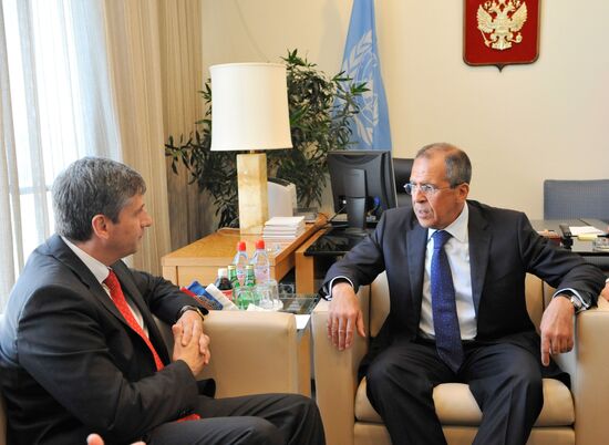 Russian and Austrian Foreign Ministers meeting in New York City