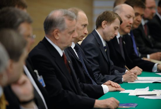 Prime Minister Vladimir Putin visiting Japan