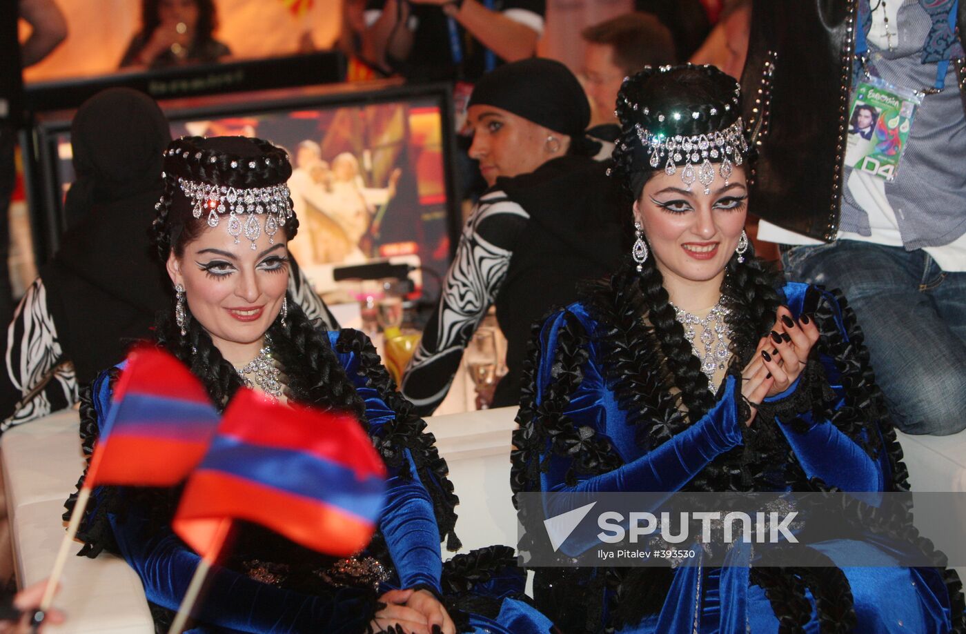 2009 Eurovision first semi-final. Armenia's Inga & Anush