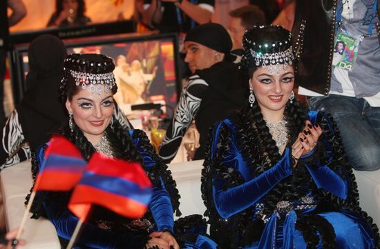 2009 Eurovision first semi-final. Armenia's Inga & Anush