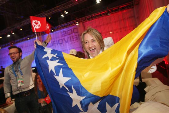 2009 Eurovision first semi-final. Bosnia & Herzegovina's Regina
