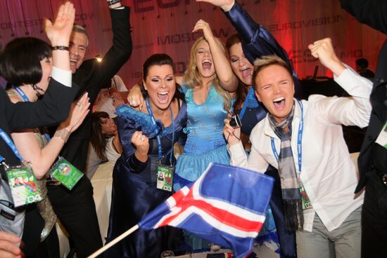 2009 Eurovision first semi-final. Iceland's Yohanna