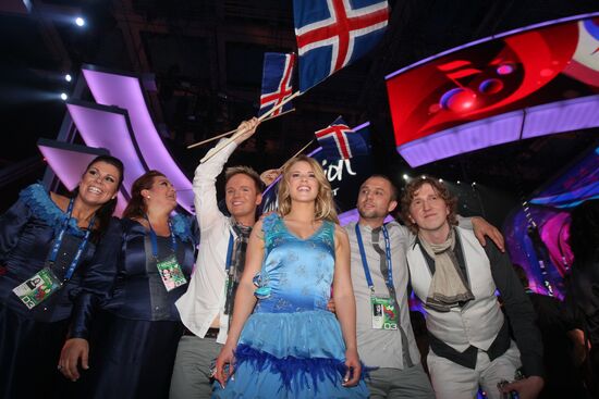 2009 Eurovision first semi-final. Iceland's Yohanna