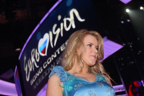 2009 Eurovision first semi-final. Iceland's Yohanna